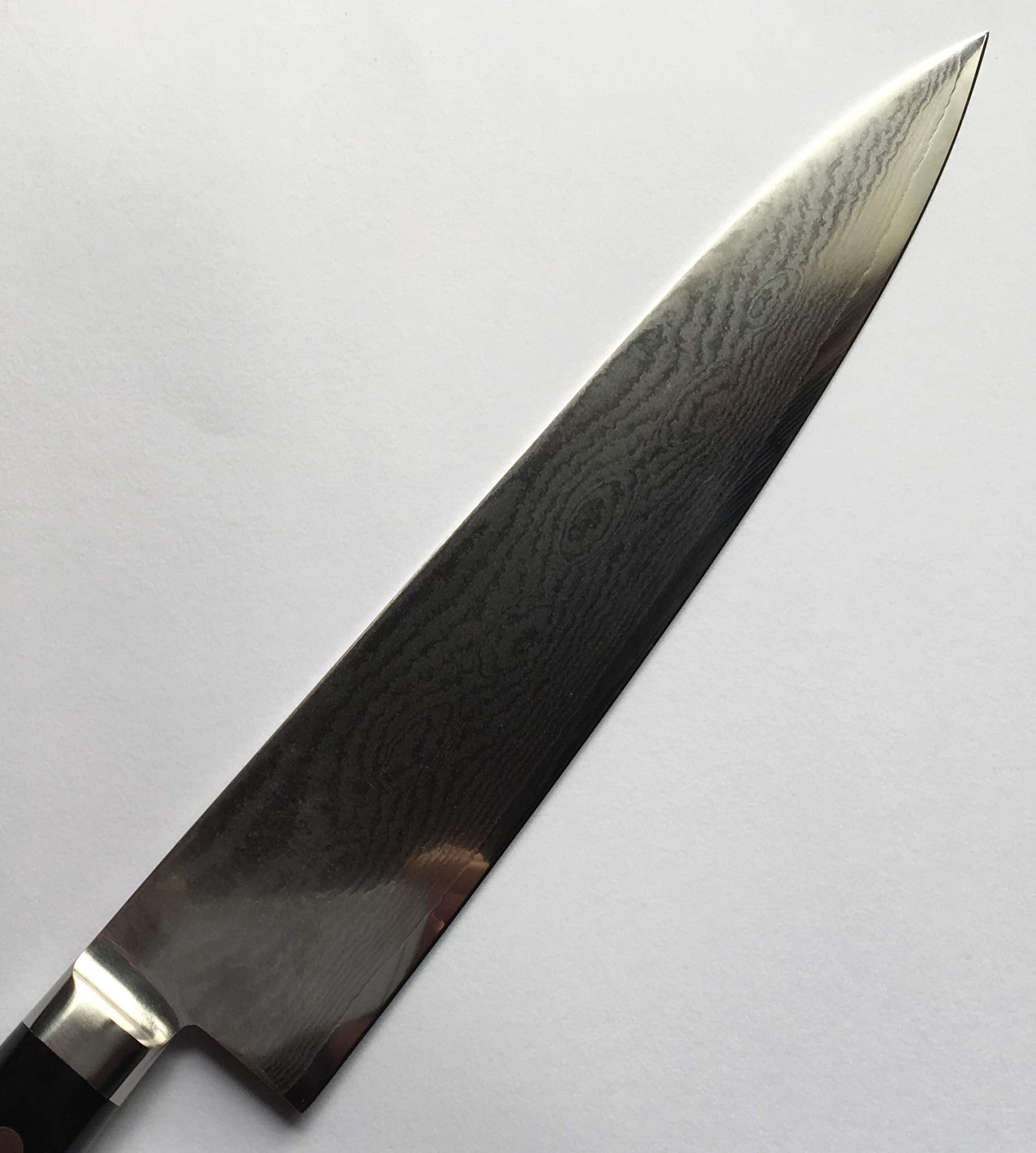 Amazon｜澤数馬 牛刀包丁 シルバー 全長37cm 源明利VG10ダマスカス